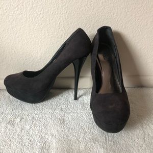 Charlotte Russe Black Suede 4” Stilettos